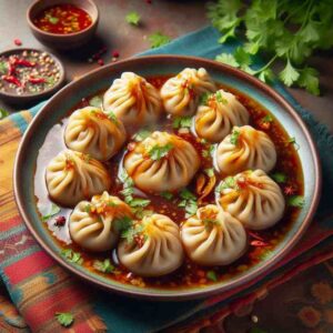 Veg Gravy Momos Recipe