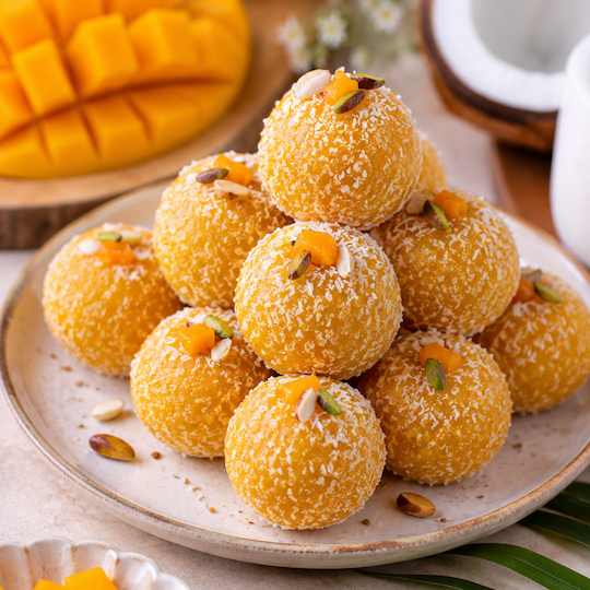 Mango Coconut Delight Laddu